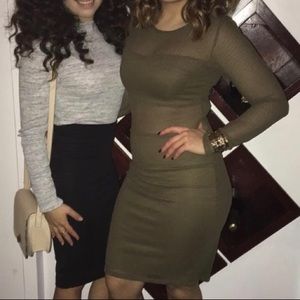 Hotmiami styles dark green dress